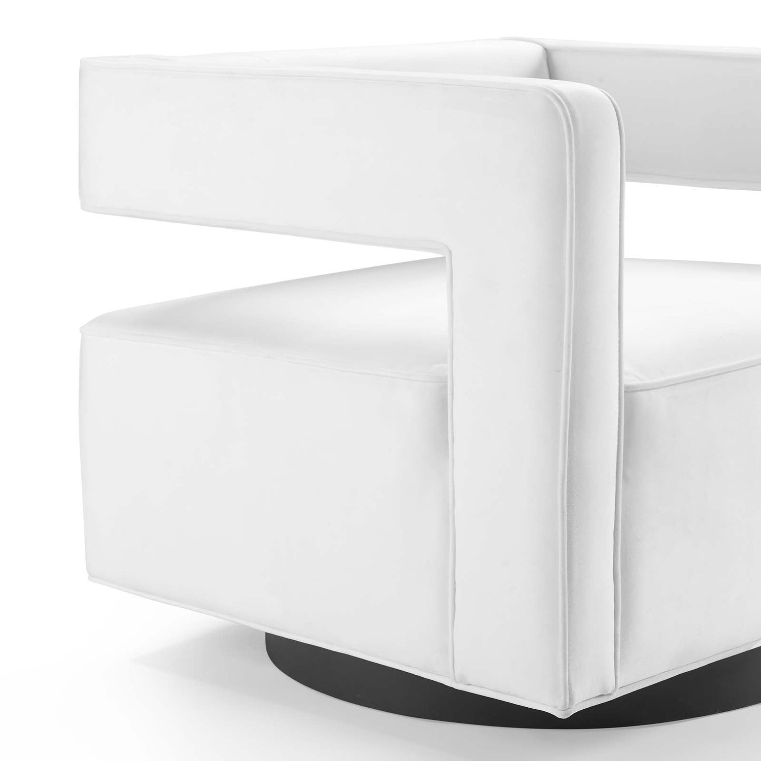 Booth Performance Velvet Swivel Armchair By HouseBean