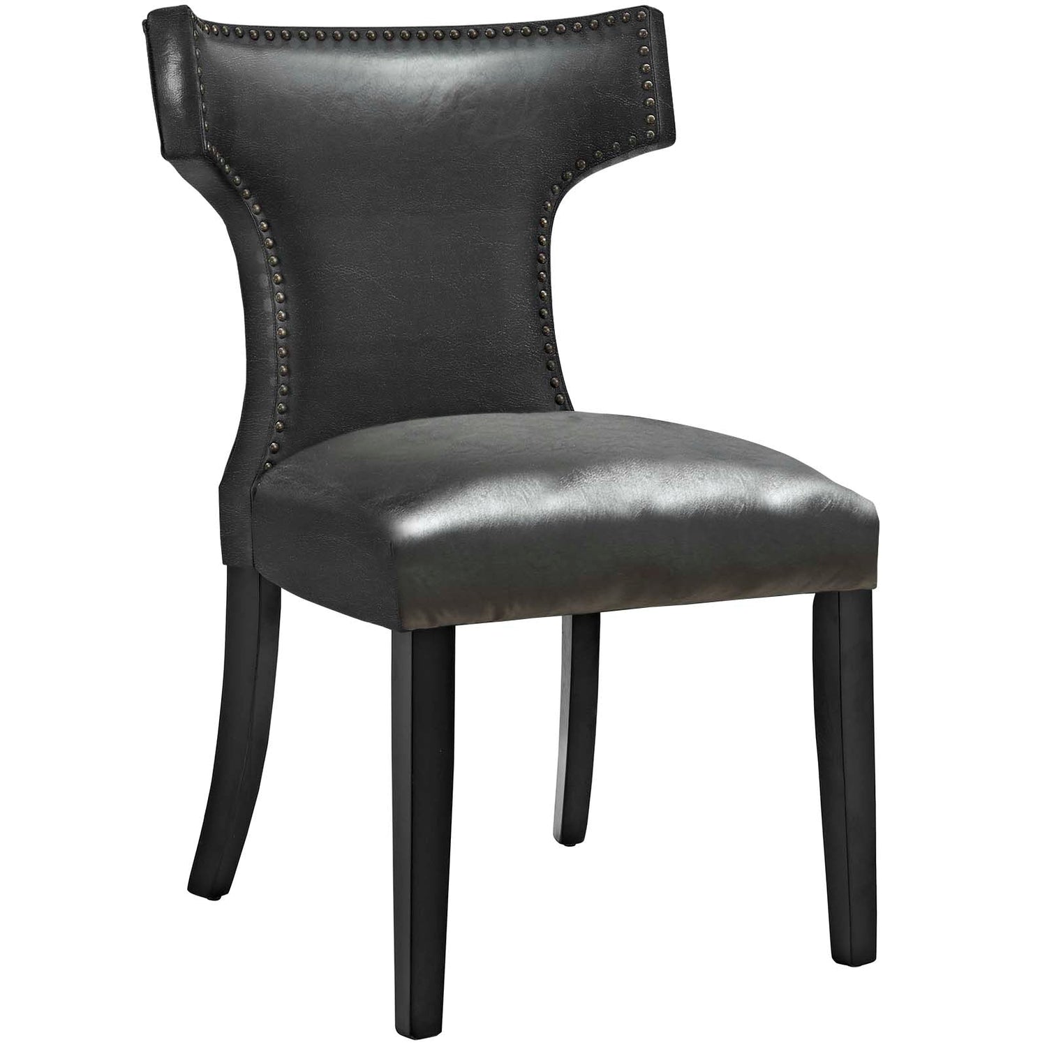 Curve Dining Chair Vinyl Set of 2 By HouseBean