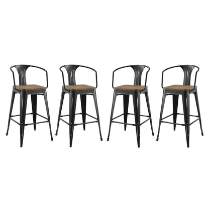 Promenade Bar Stool Set of 4 By HouseBean