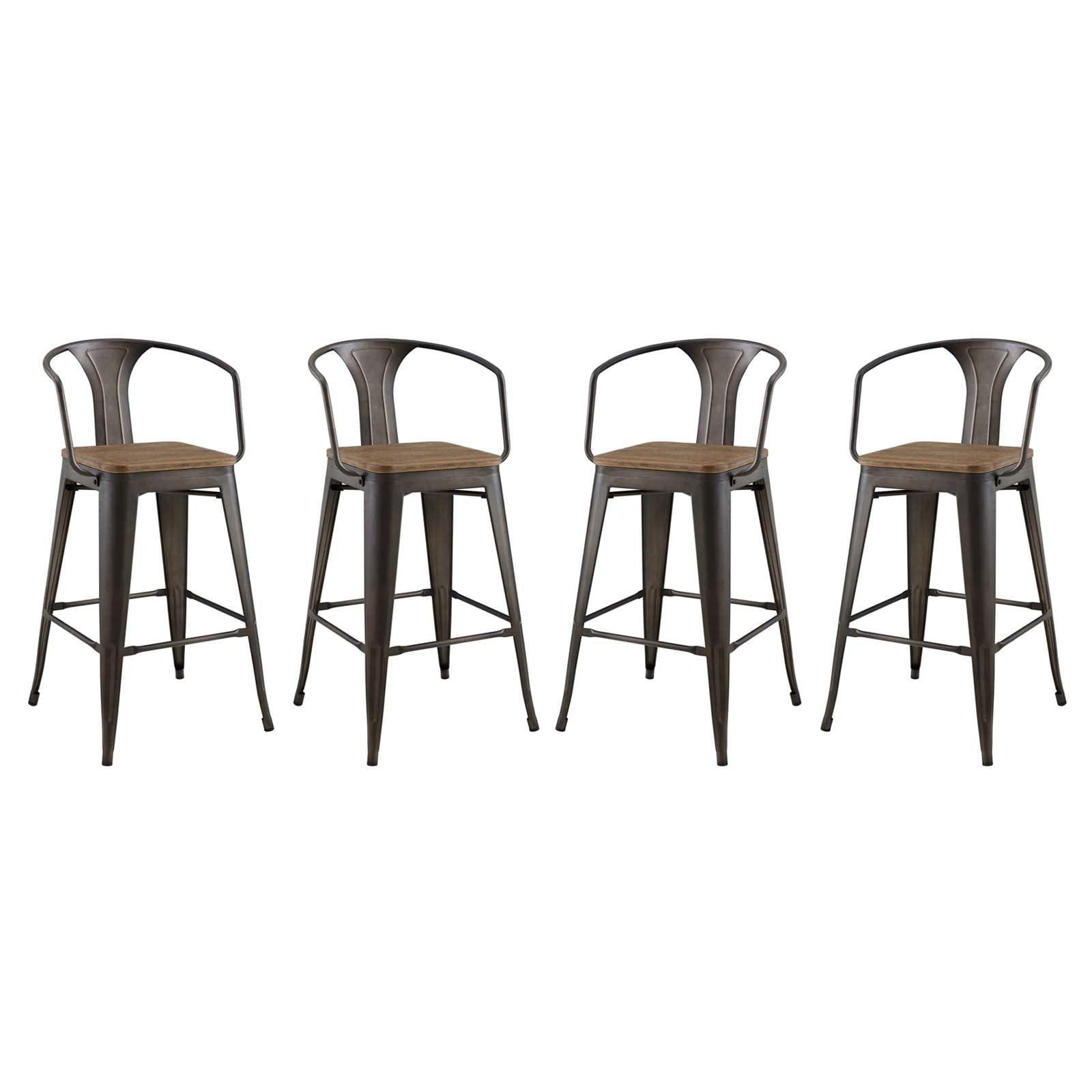 Promenade Bar Stool Set of 4 By HouseBean