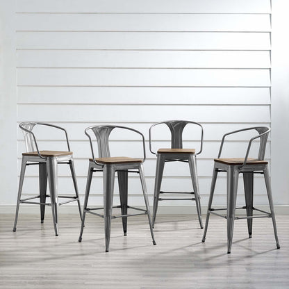 Promenade Bar Stool Set of 4 By HouseBean