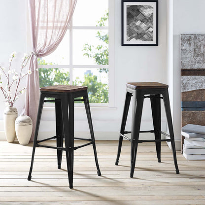 Promenade Bar Stools Set of 2 by Modway