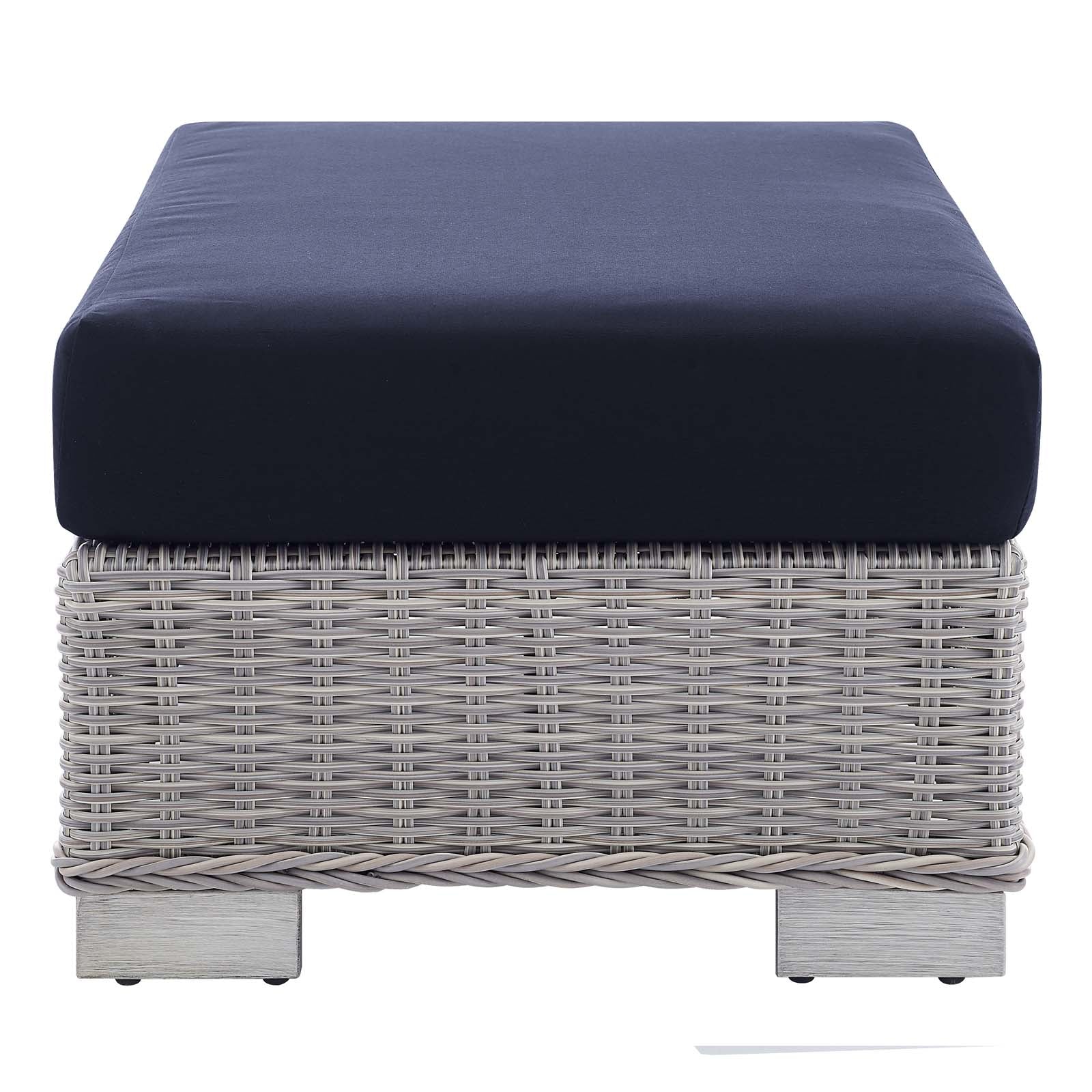 Conway Sunbrella¬¨√Ü Outdoor Patio Wicker Rattan Ottoman By HouseBean