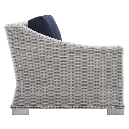 Conway Sunbrella¬Æ Outdoor Patio Wicker Rattan Left-Arm Chair by Modway