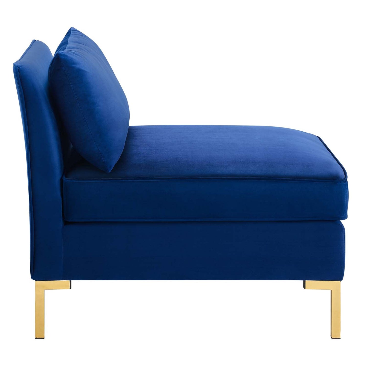 Ardent Performance Velvet Armless Chair By HouseBean