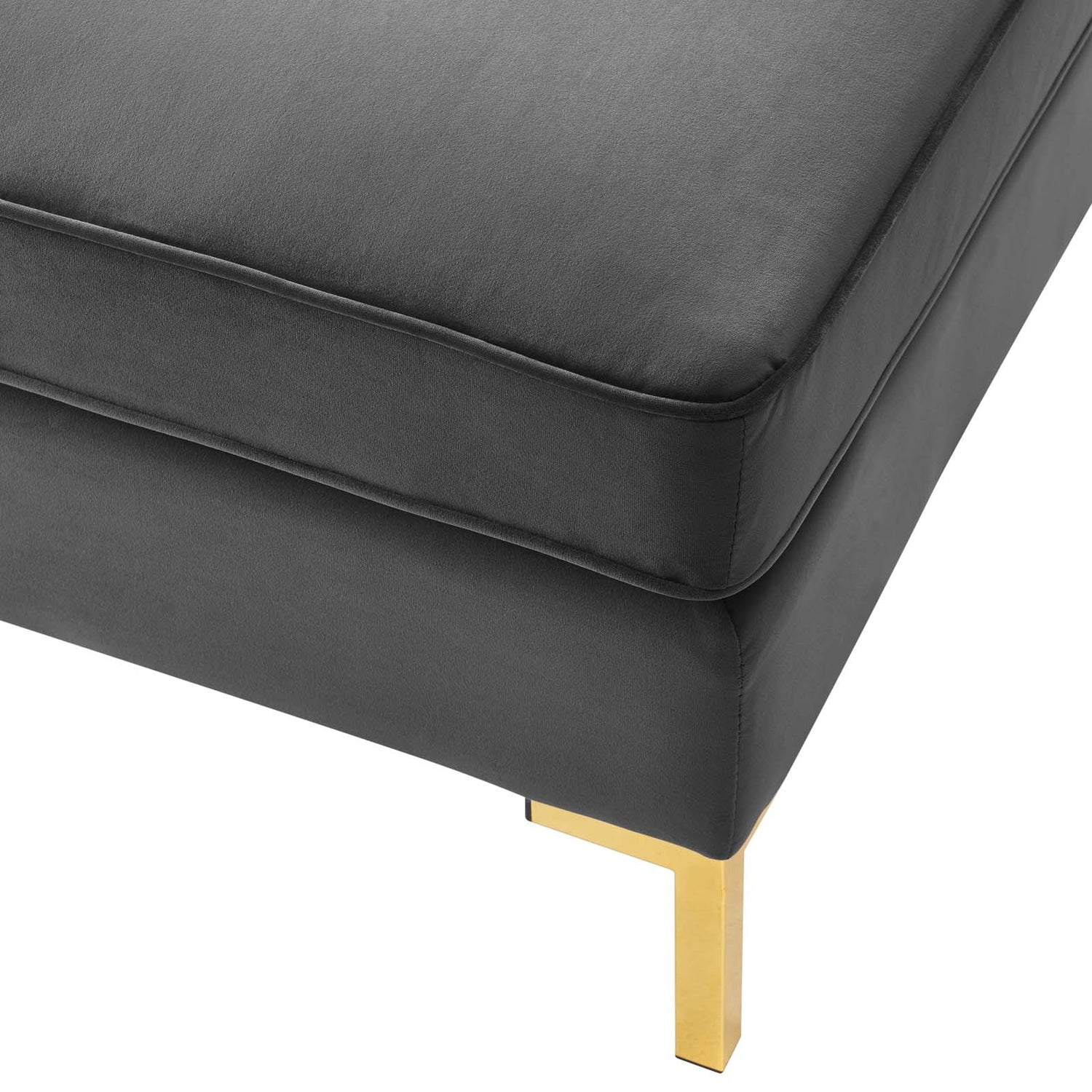 Ardent Performance Velvet Ottoman By HouseBean