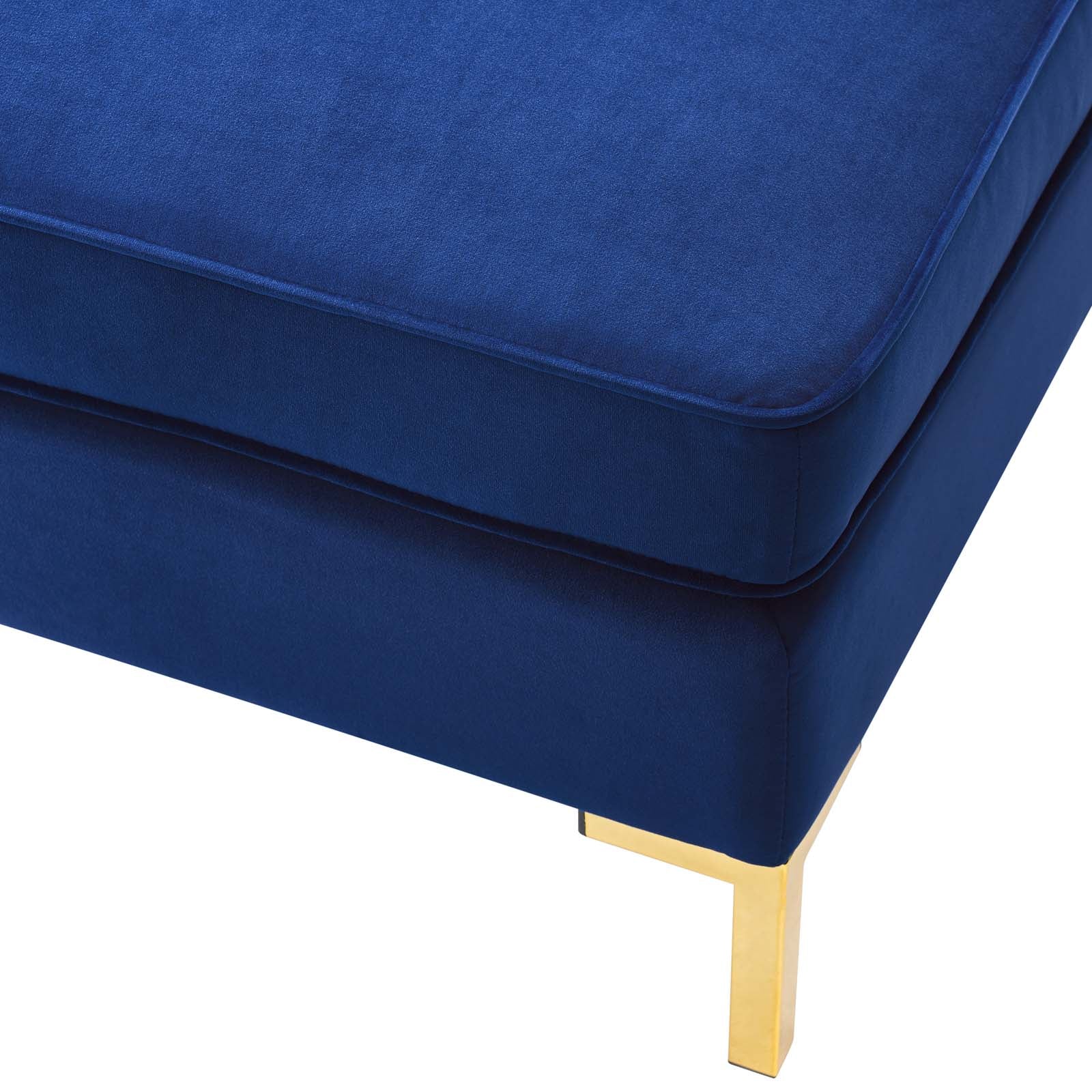 Ardent Performance Velvet Ottoman By HouseBean