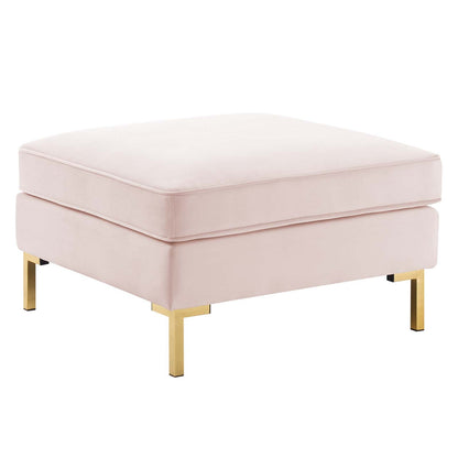 Ardent Performance Velvet Ottoman By HouseBean