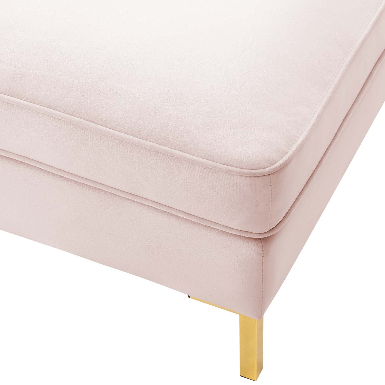 Ardent Performance Velvet Ottoman By HouseBean