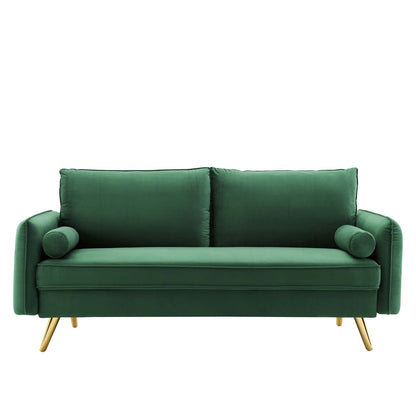 Revive Performance Velvet Sofa By HouseBean