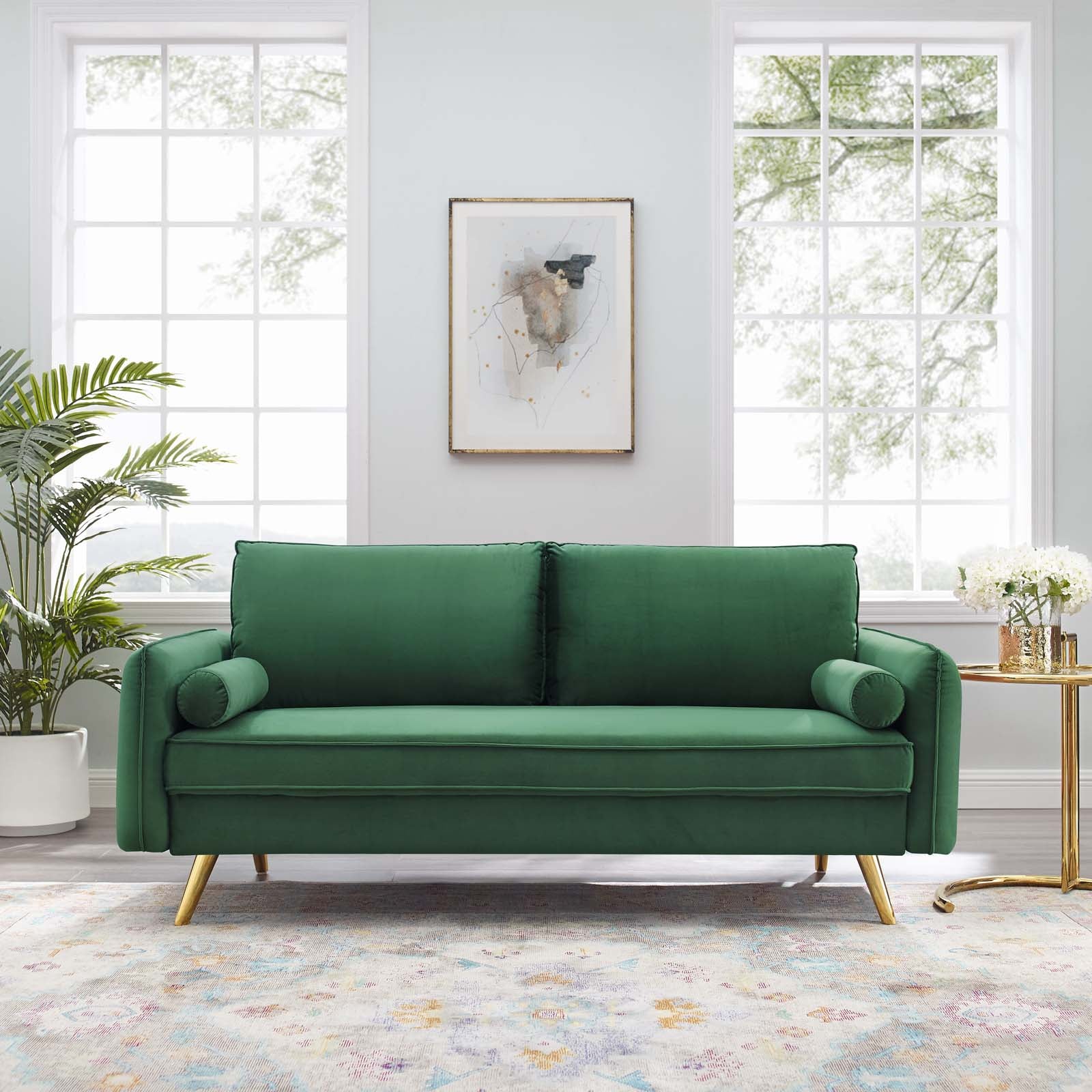 Revive Performance Velvet Sofa By HouseBean