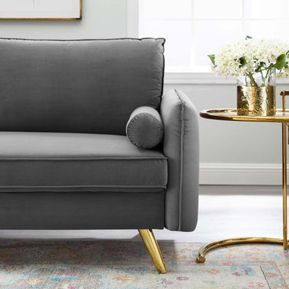 Revive Performance Velvet Sofa By HouseBean