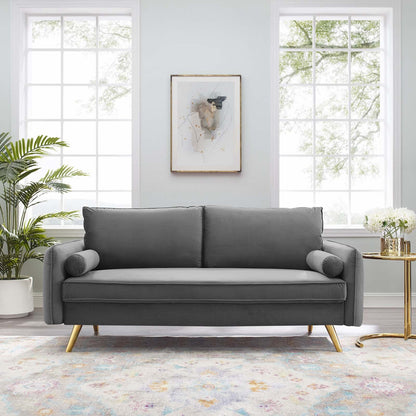 Revive Performance Velvet Sofa By HouseBean