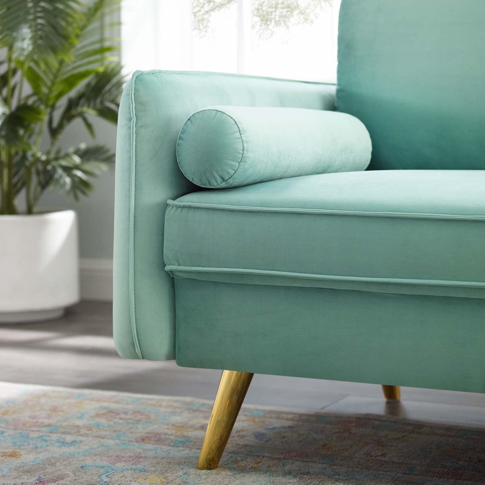 Revive Performance Velvet Sofa By HouseBean