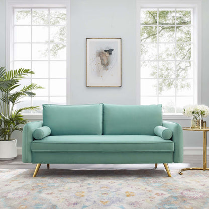 Revive Performance Velvet Sofa By HouseBean