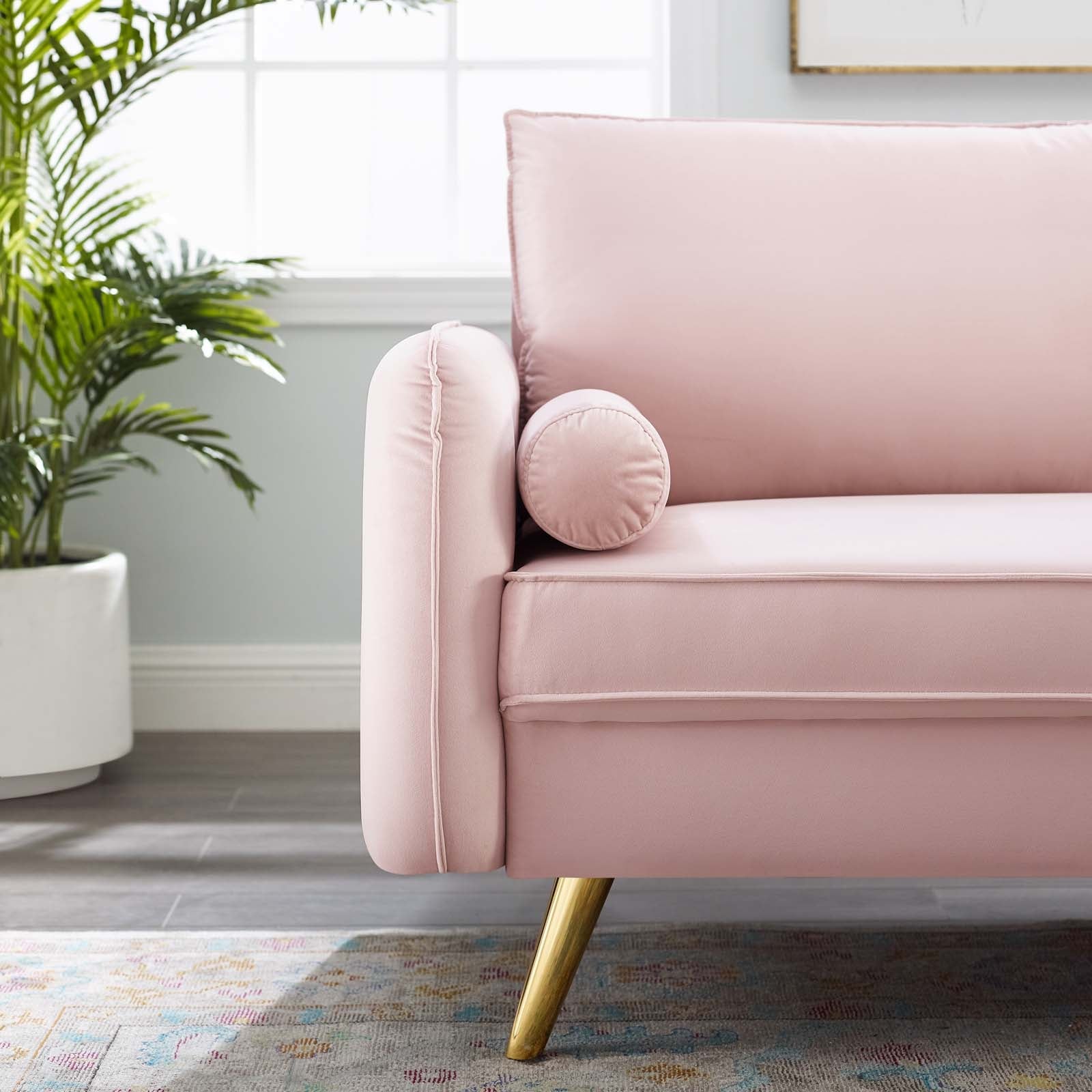 Revive Performance Velvet Sofa By HouseBean