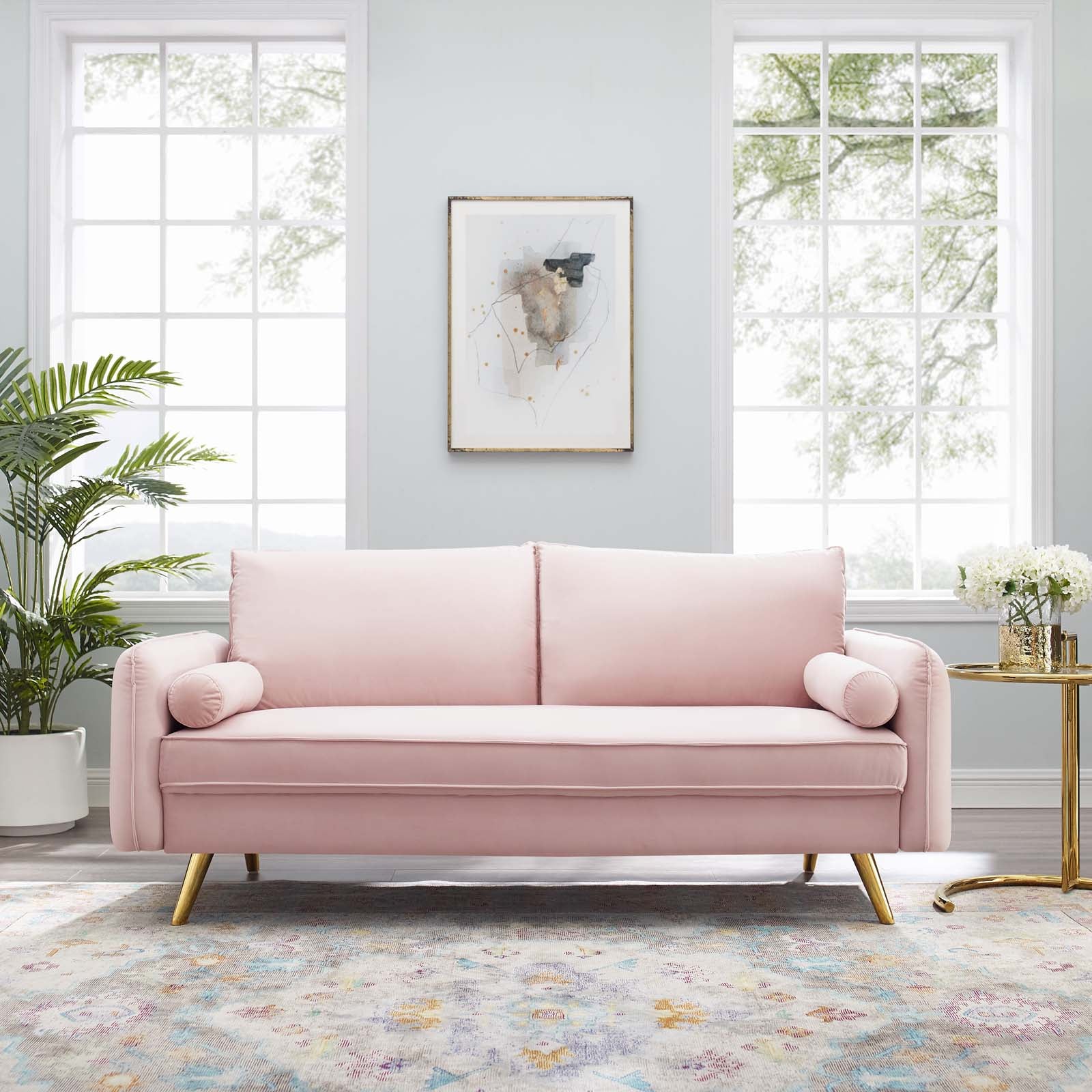 Revive Performance Velvet Sofa By HouseBean