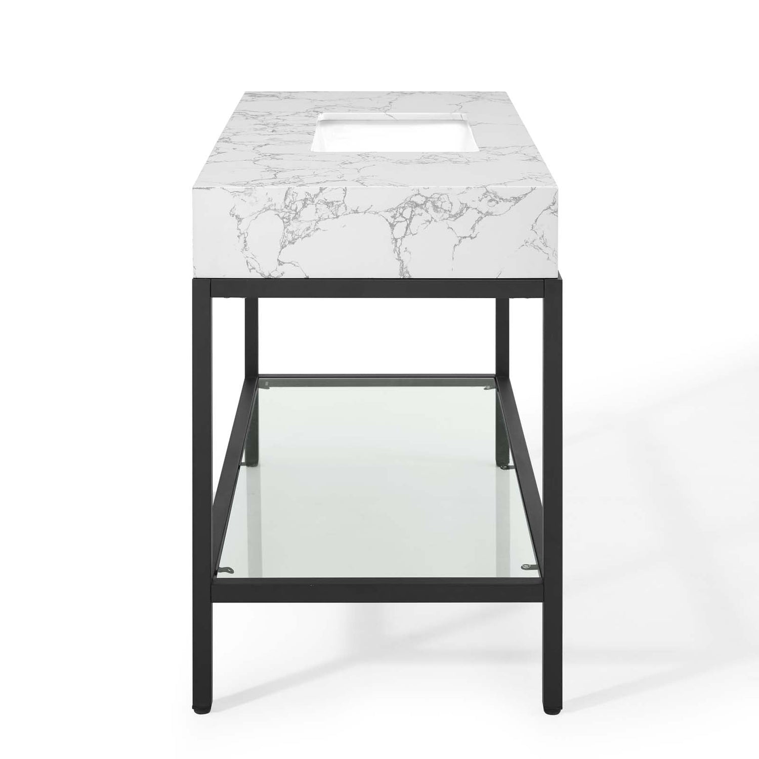 Kingsley Stainless Steel Bathroom Vanity by Modway