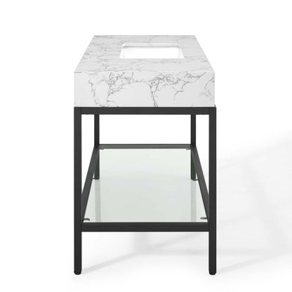 Kingsley Stainless Steel Bathroom Vanity by Modway