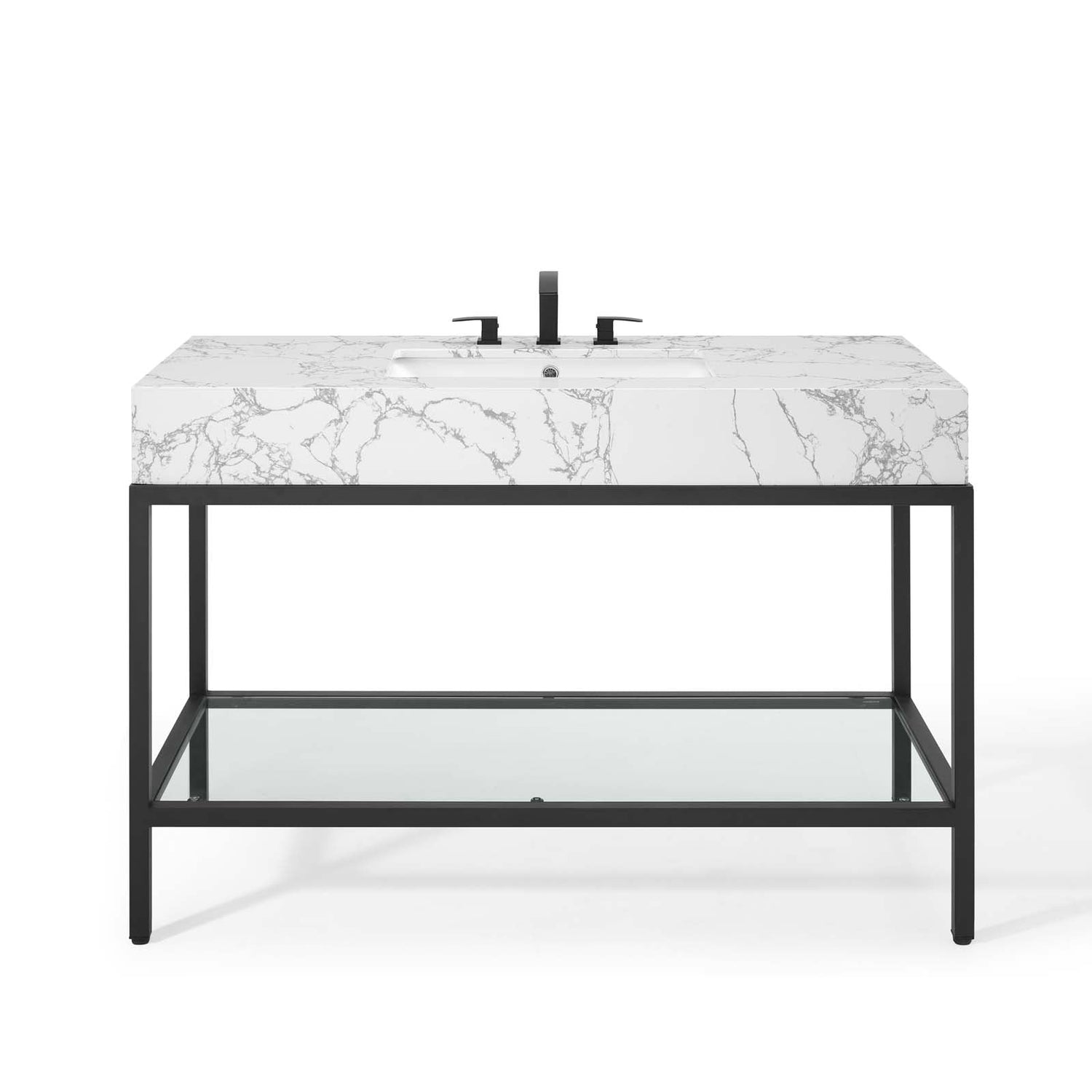 Kingsley Stainless Steel Bathroom Vanity by Modway