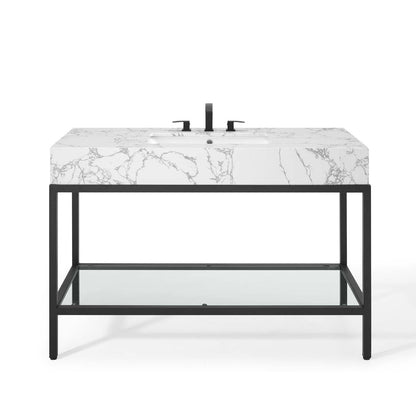 Kingsley Stainless Steel Bathroom Vanity by Modway