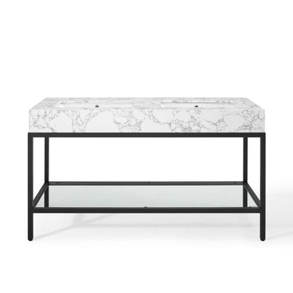 Kingsley Stainless Steel Bathroom Vanity by Modway