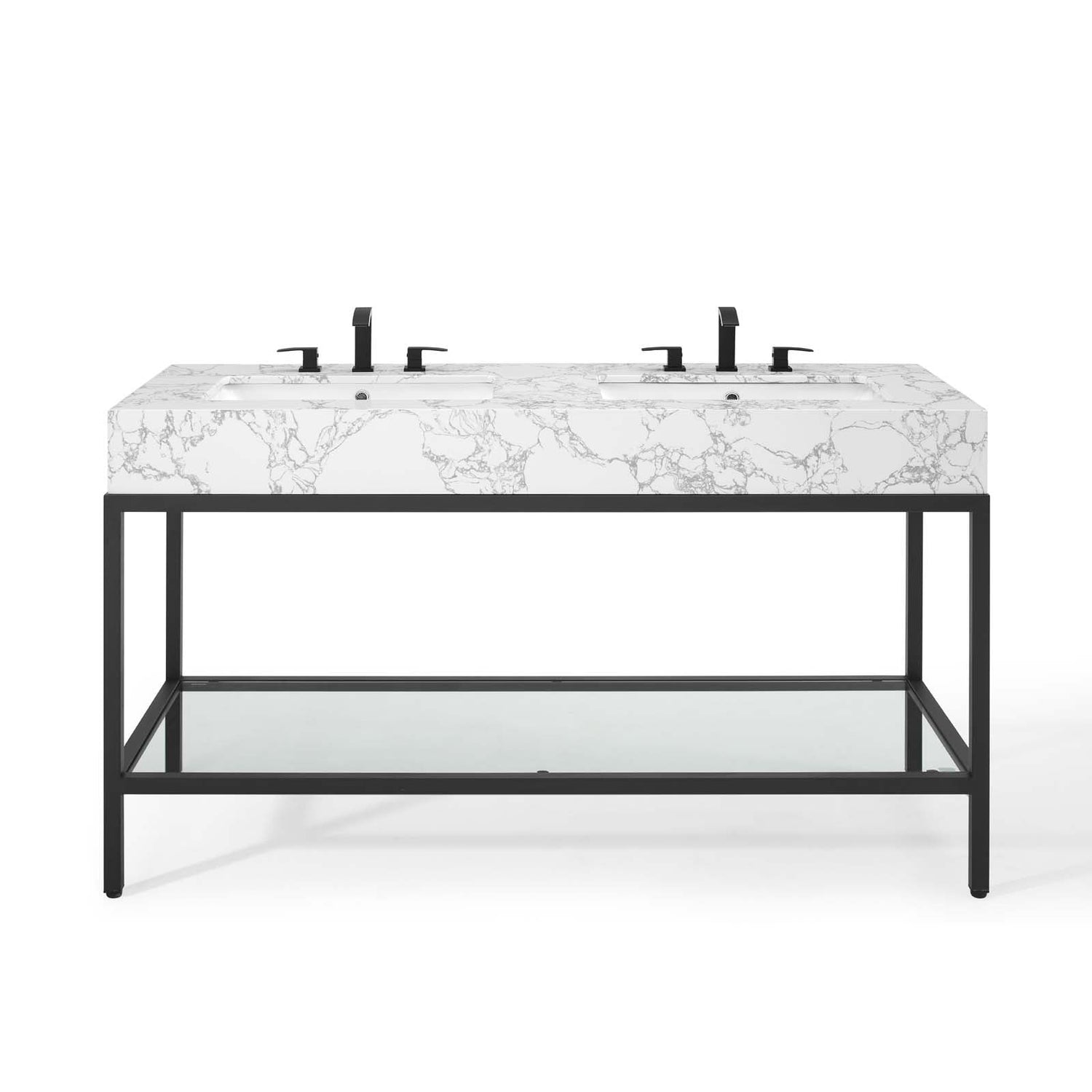 Kingsley Stainless Steel Bathroom Vanity by Modway