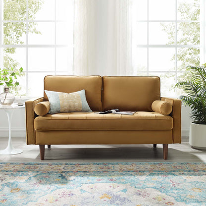 Valour Performance Velvet Loveseat By HouseBean