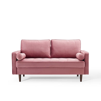 Valour Performance Velvet Loveseat By HouseBean