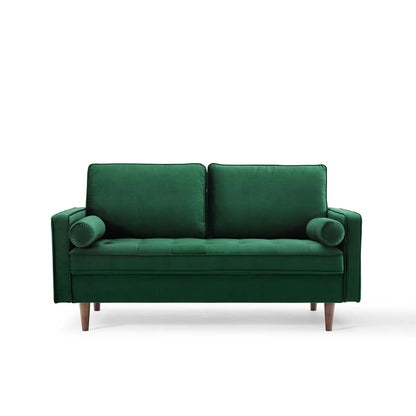 Valour Performance Velvet Loveseat By HouseBean