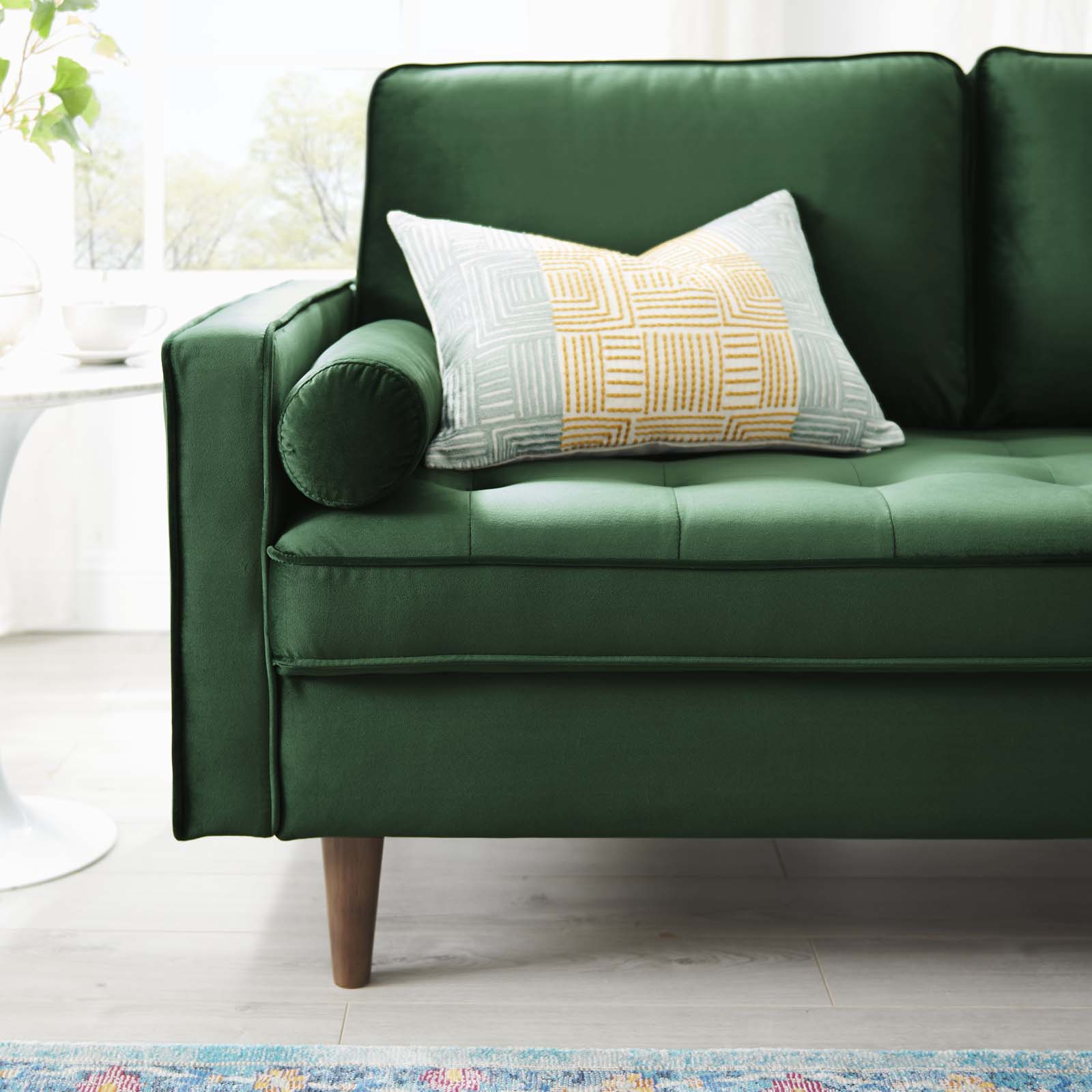 Valour Performance Velvet Loveseat By HouseBean