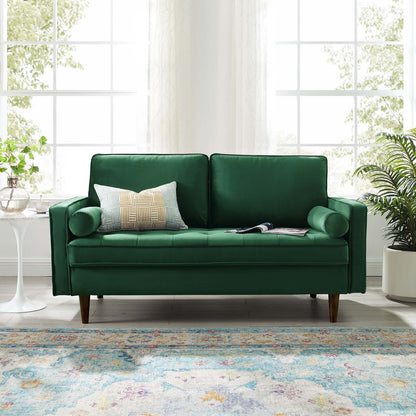 Valour Performance Velvet Loveseat By HouseBean