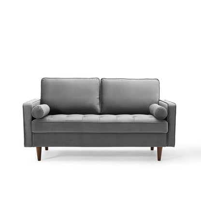 Valour Performance Velvet Loveseat By HouseBean