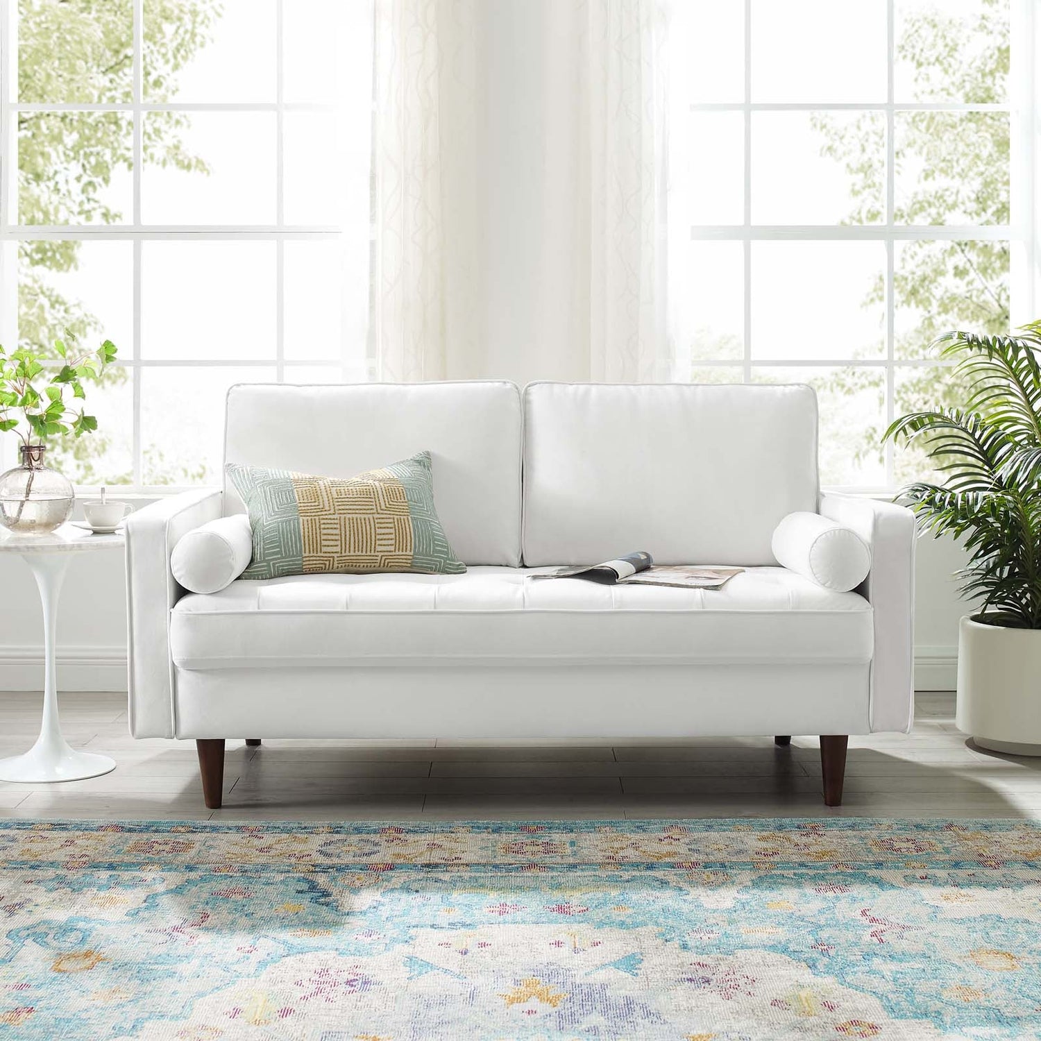 Valour Performance Velvet Loveseat By HouseBean