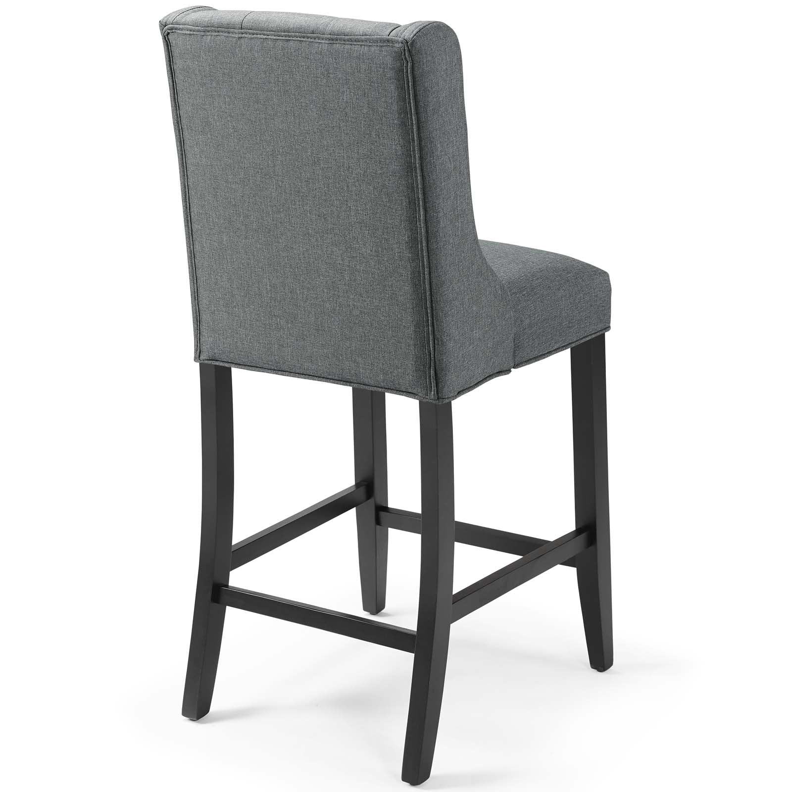 Baronet Counter Bar Stool Upholstered Fabric Set of 2 by Modway