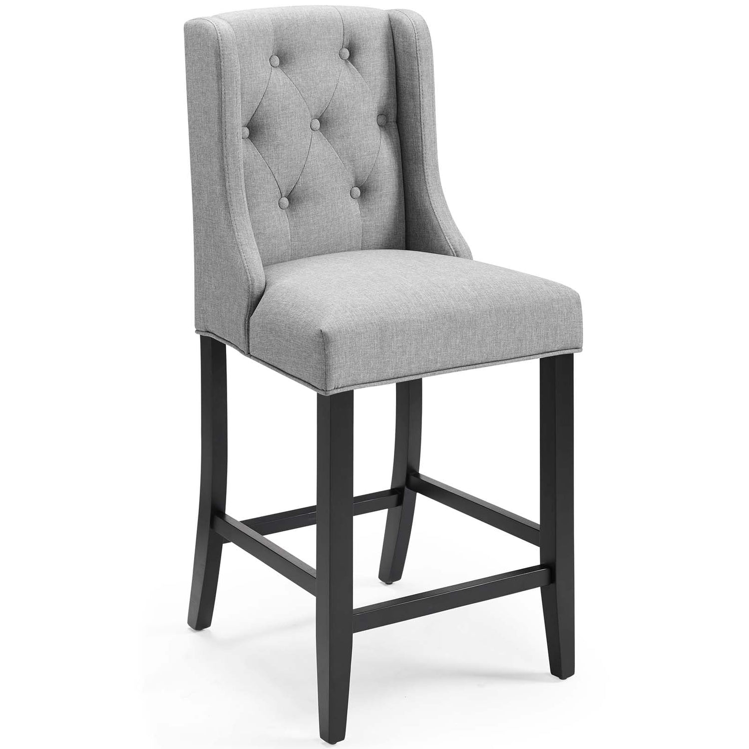 Baronet Counter Bar Stool Upholstered Fabric Set of 2 by Modway