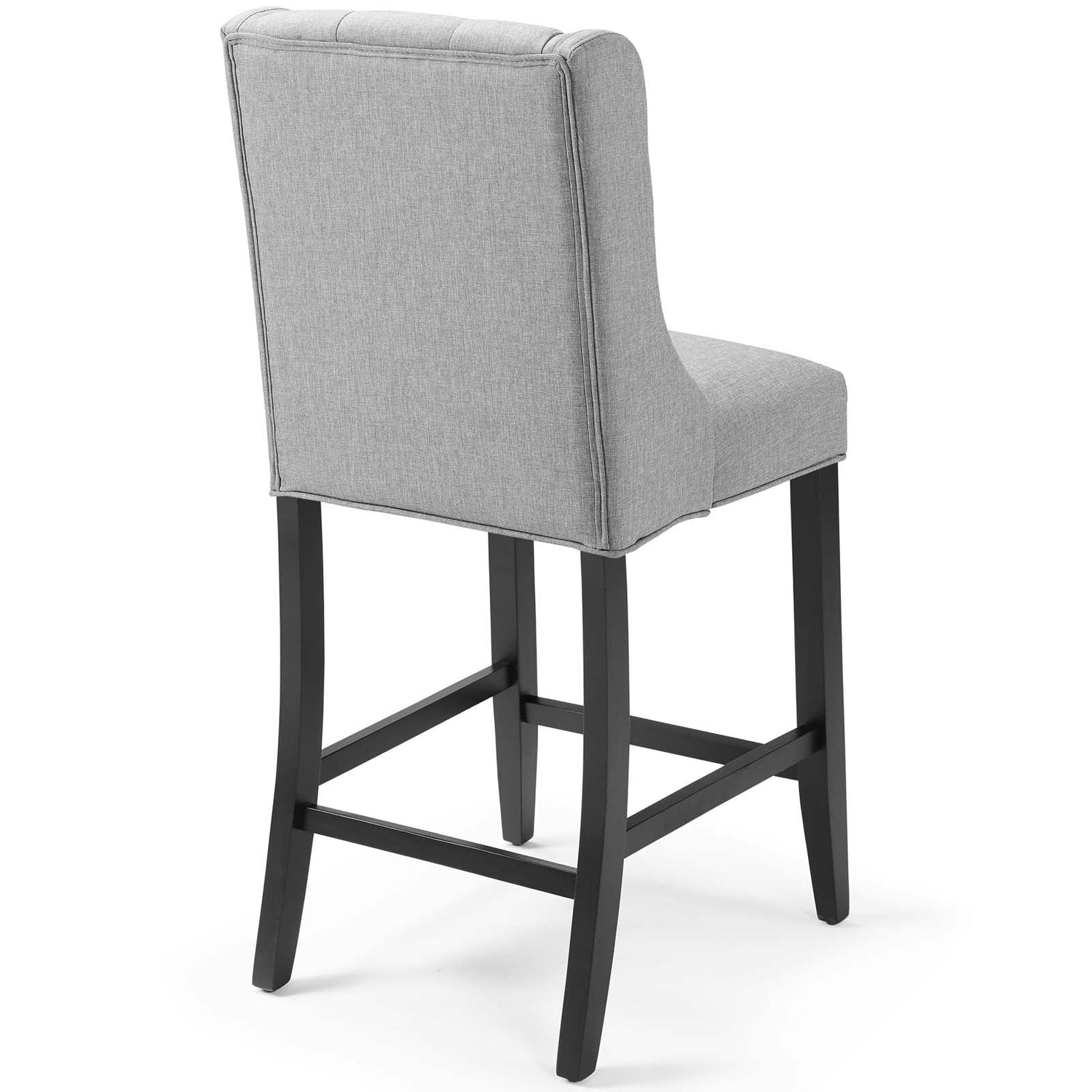 Baronet Counter Bar Stool Upholstered Fabric Set of 2 By HouseBean