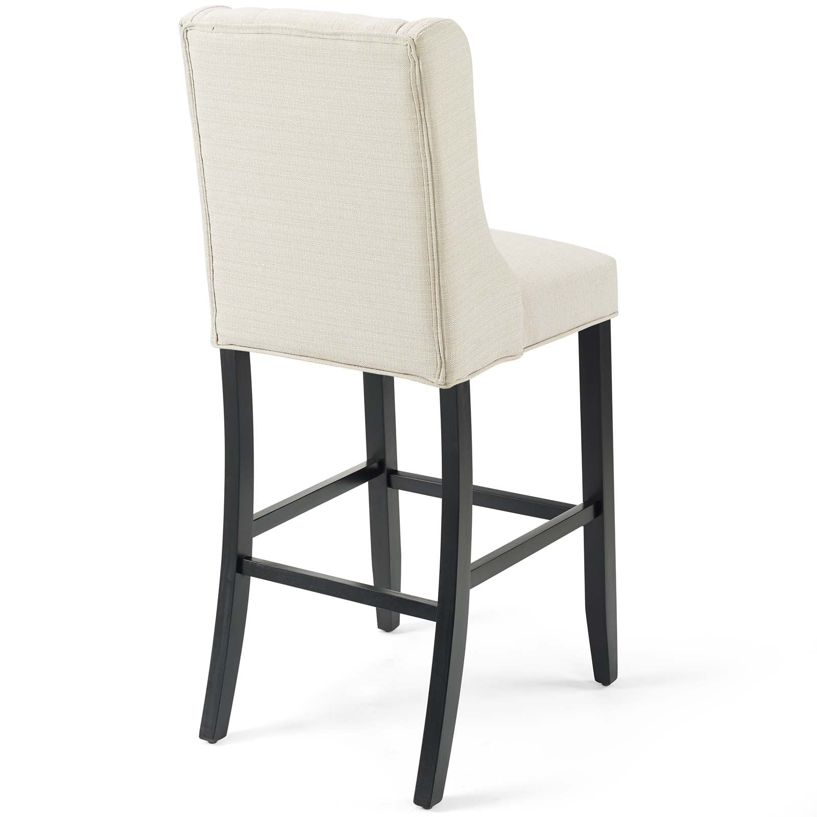 Baronet Bar Stool Upholstered Fabric Set of 2 By HouseBean