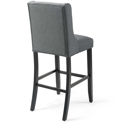 Baronet Bar Stool Upholstered Fabric Set of 2 By HouseBean