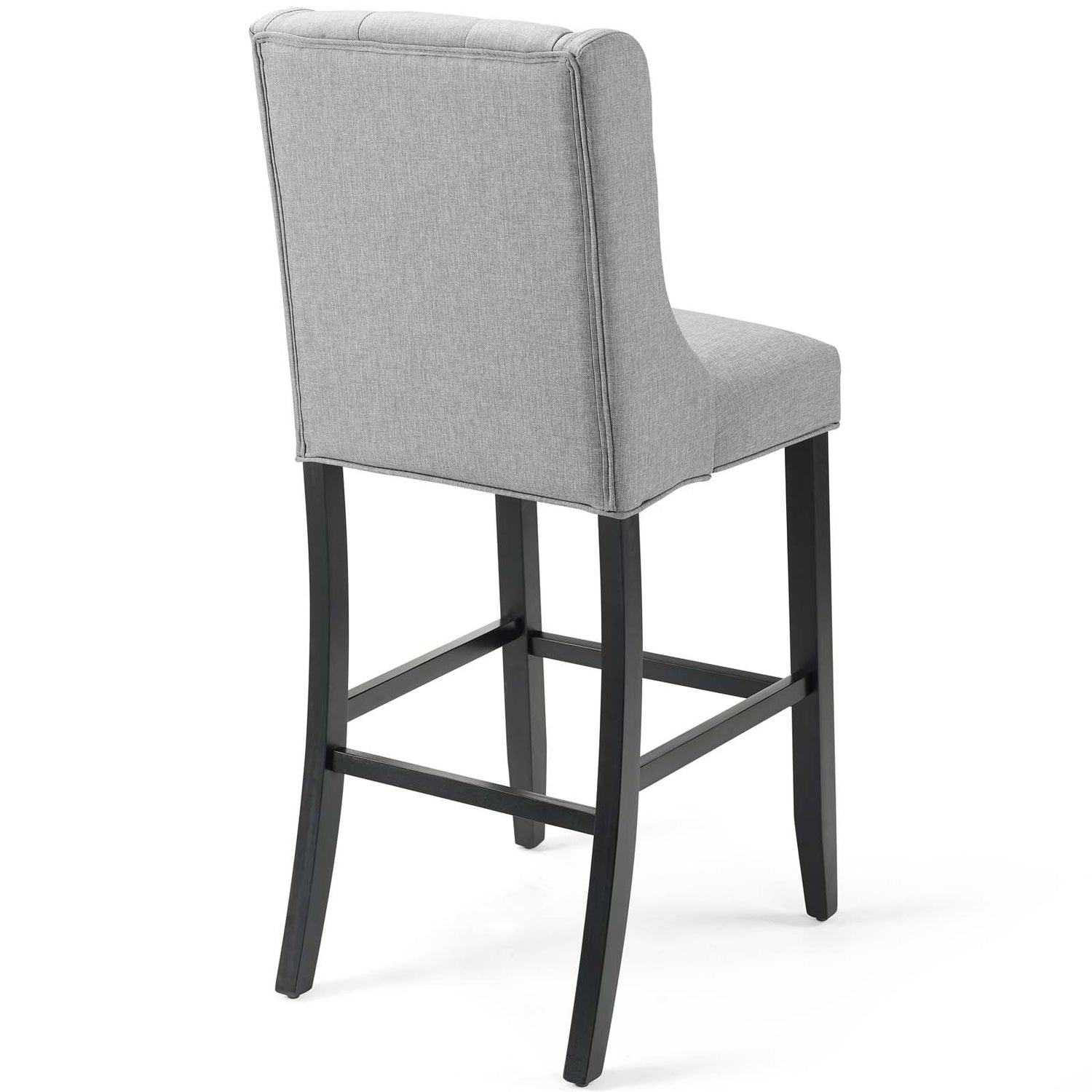 Baronet Bar Stool Upholstered Fabric Set of 2 By HouseBean