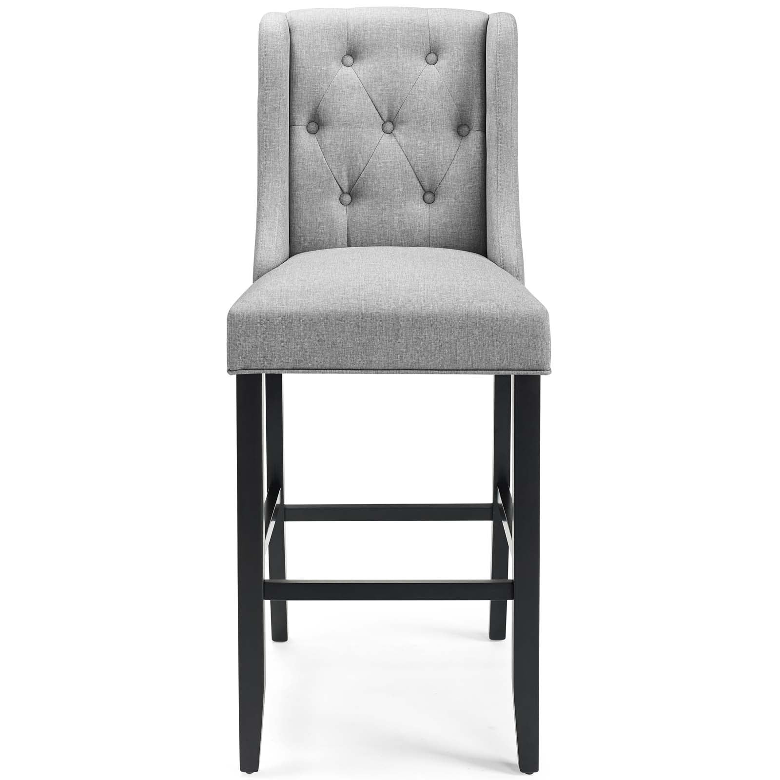 Baronet Bar Stool Upholstered Fabric Set of 2 By HouseBean