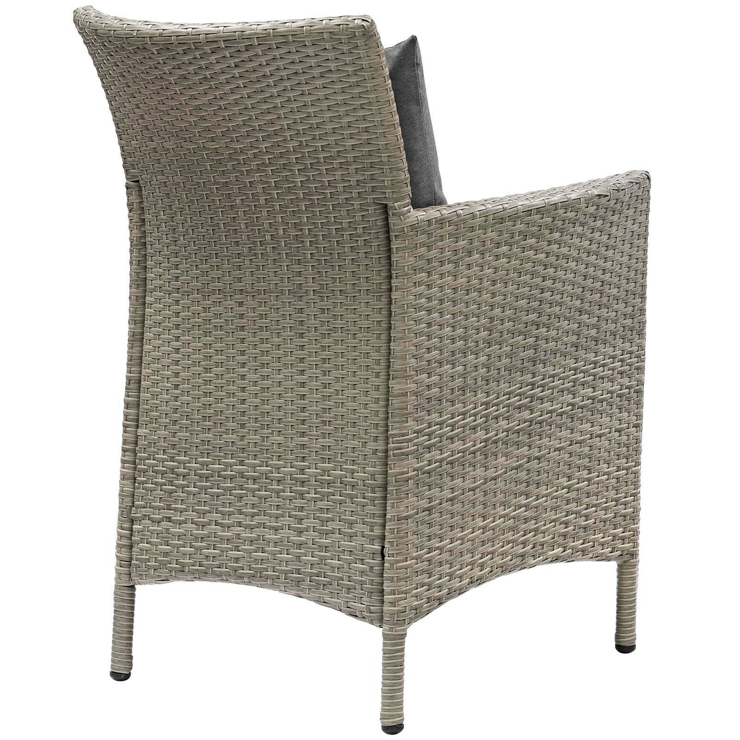 Conduit Outdoor Patio Wicker Rattan Dining Armchair Set of 2 By HouseBean