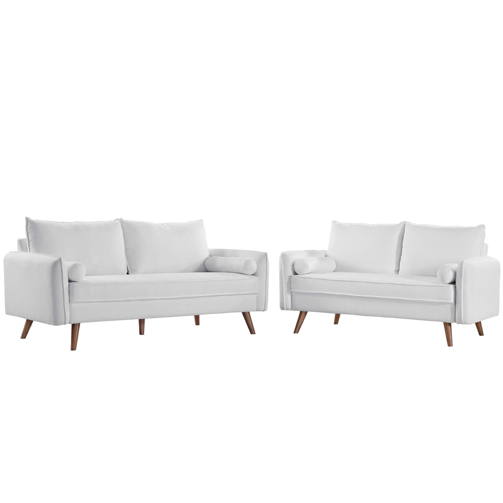 Revive Upholstered Fabric Sofa and Loveseat Set By HouseBean