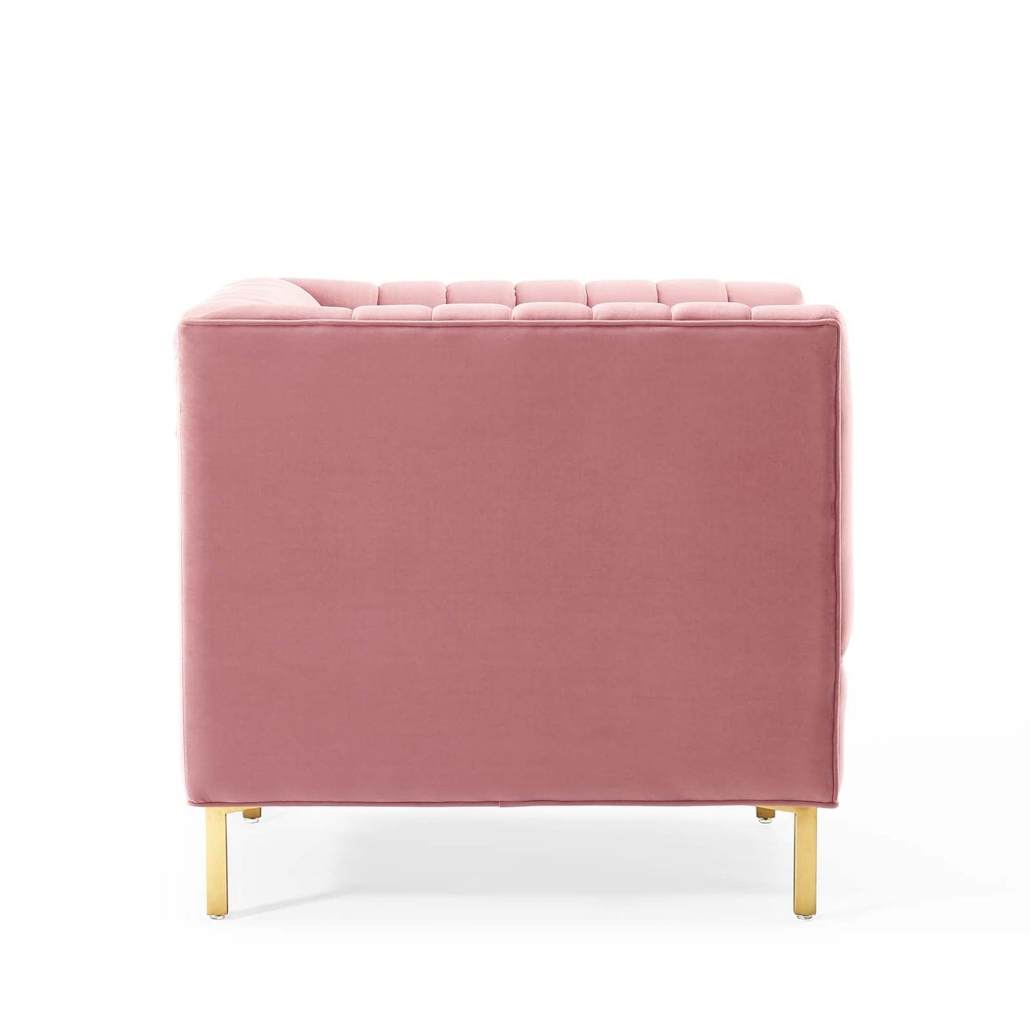 Shift Channel Tufted Performance Velvet Armchair By HouseBean