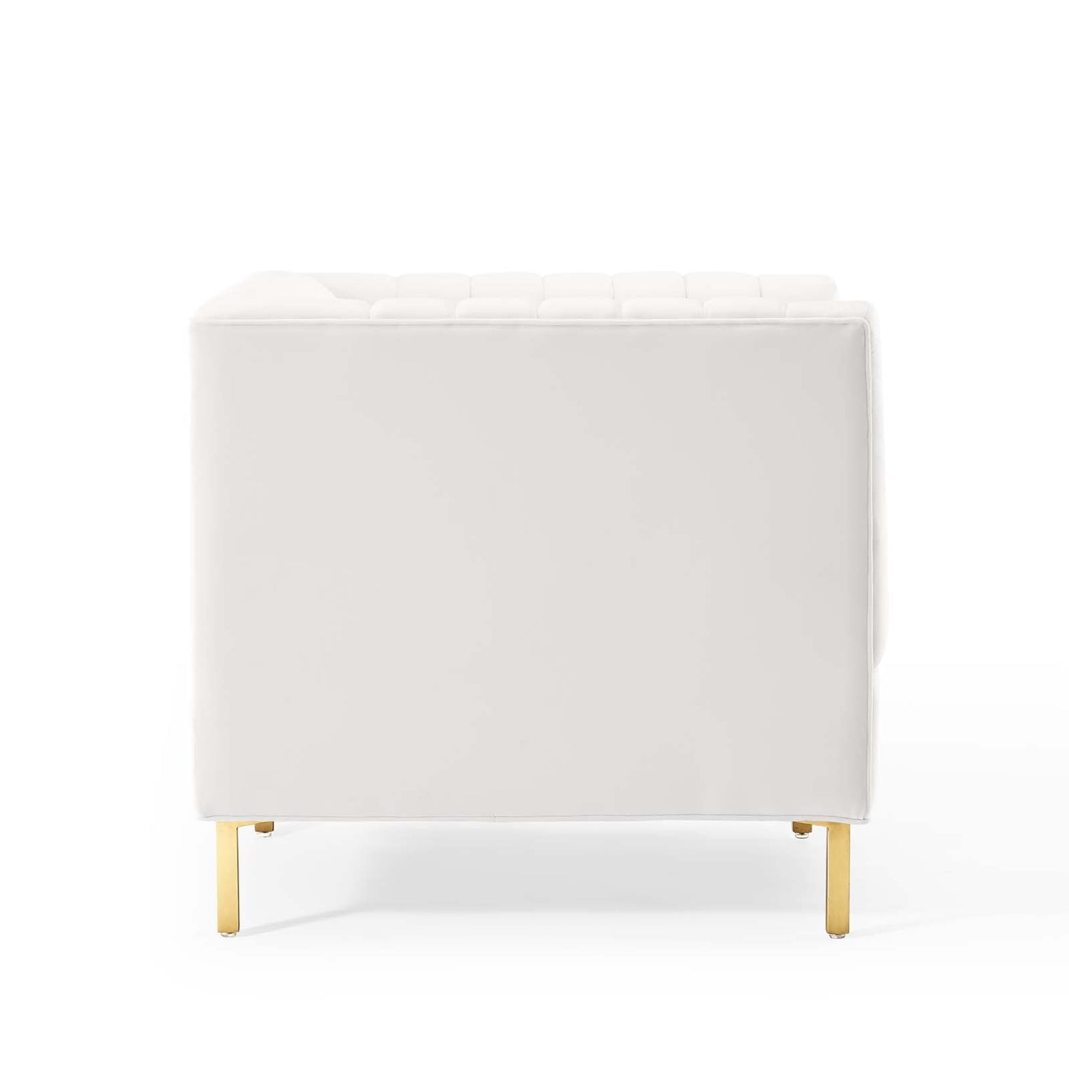 Shift Channel Tufted Performance Velvet Armchair By HouseBean