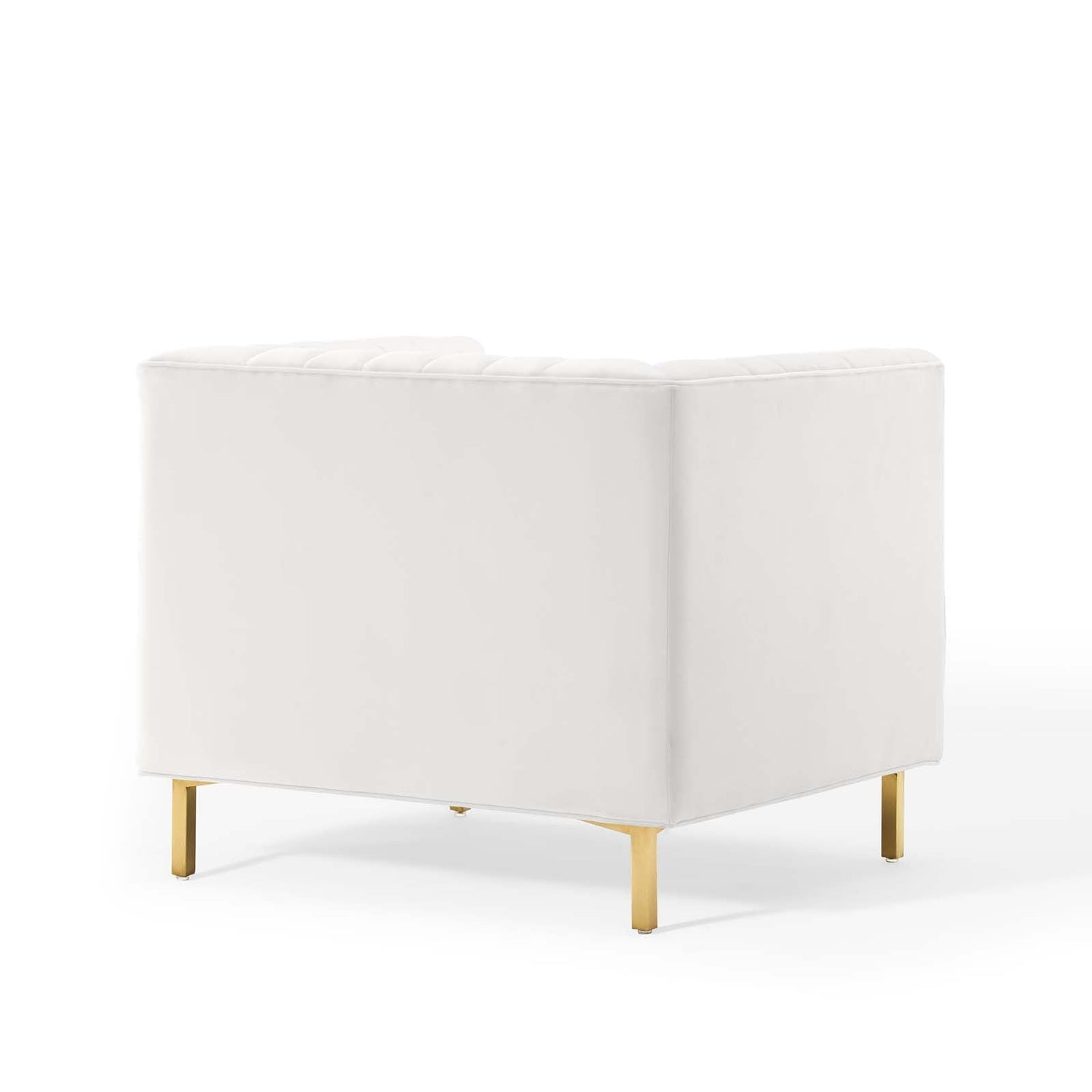 Shift Channel Tufted Performance Velvet Armchair By HouseBean