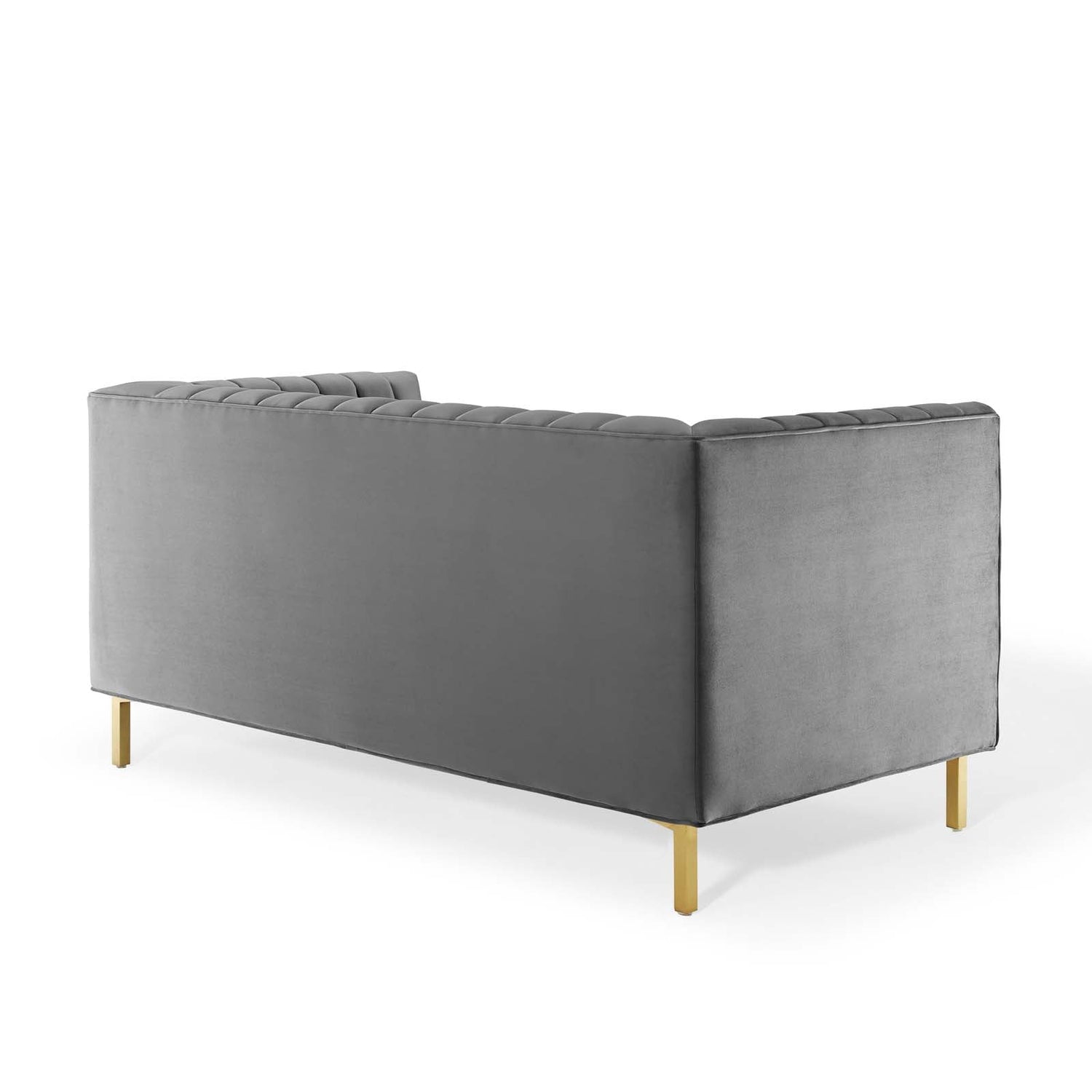 Shift Channel Tufted Performance Velvet Loveseat By HouseBean