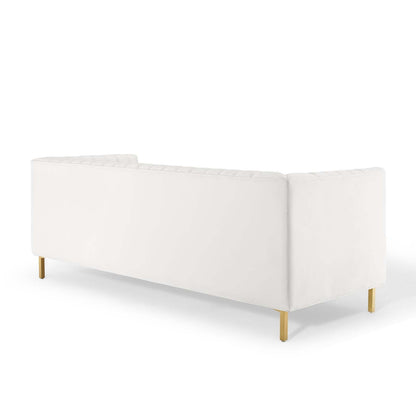 Shift Channel Tufted Performance Velvet Sofa By HouseBean