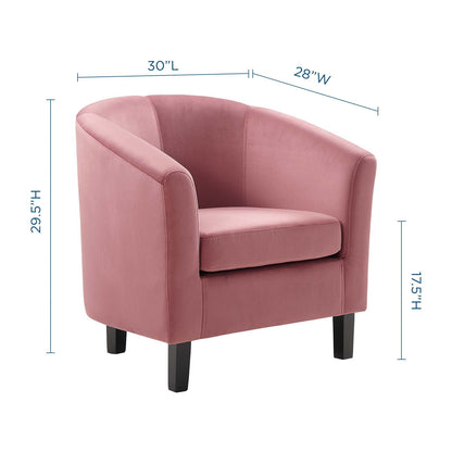 Prospect Performance Velvet Armchair by Modway