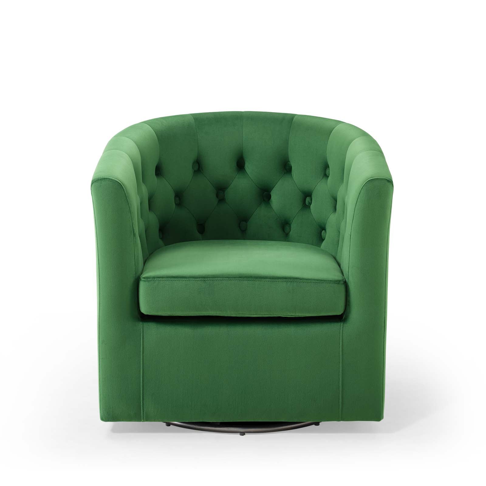 Prospect Tufted Performance Velvet Swivel Armchair By HouseBean